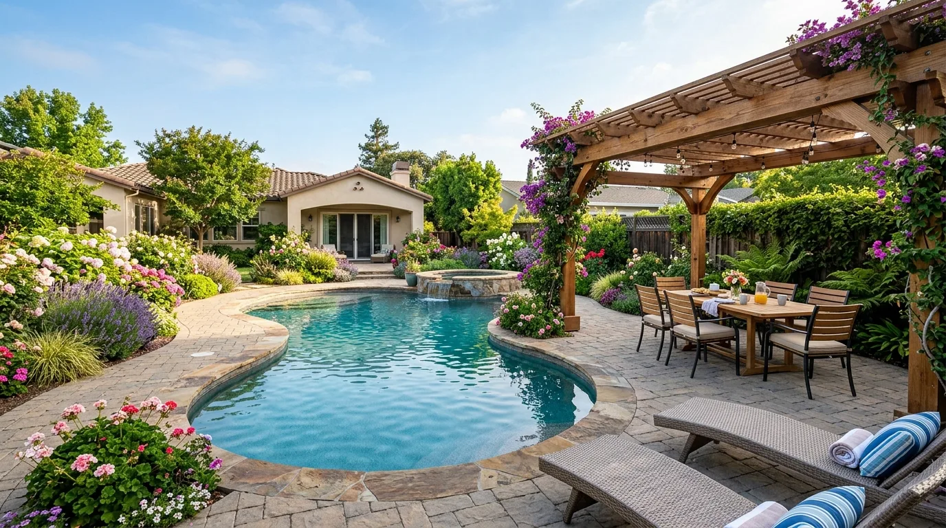 Outdoor Rug by the Pool